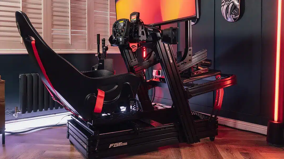 High-end rig with red lighting