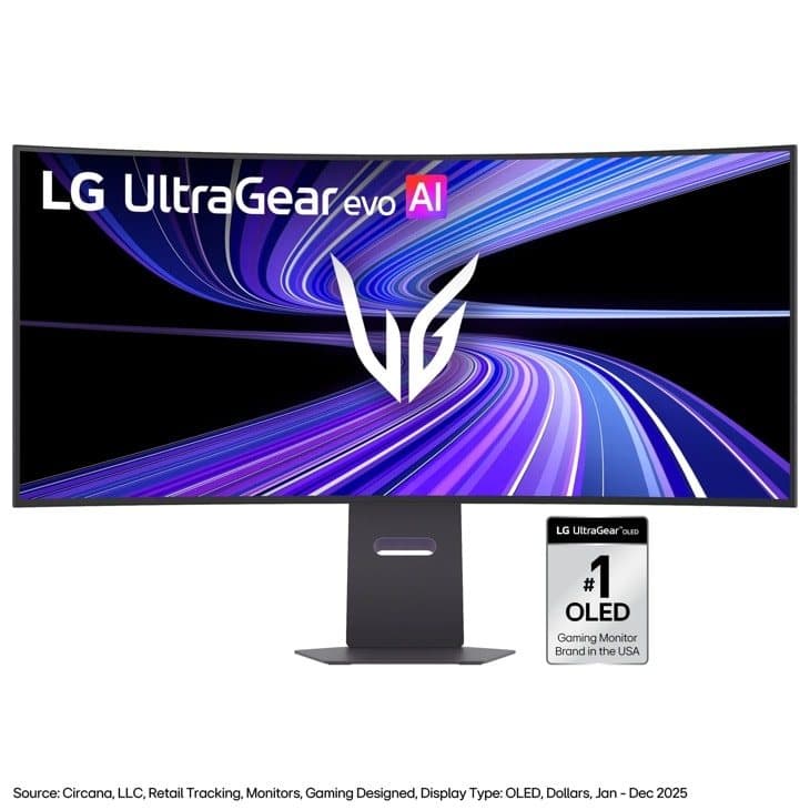 LG UltraGear 45-inch 800R curved OLED gaming monitor